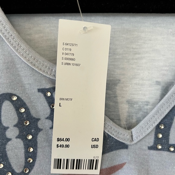 Urban Outfitters long sleeves crop top - Brand new - with tags - Cowboy design - Picture 4 of 5